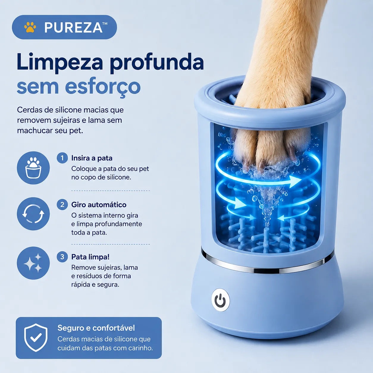 Pureza™ | Limpador Automático de Patas