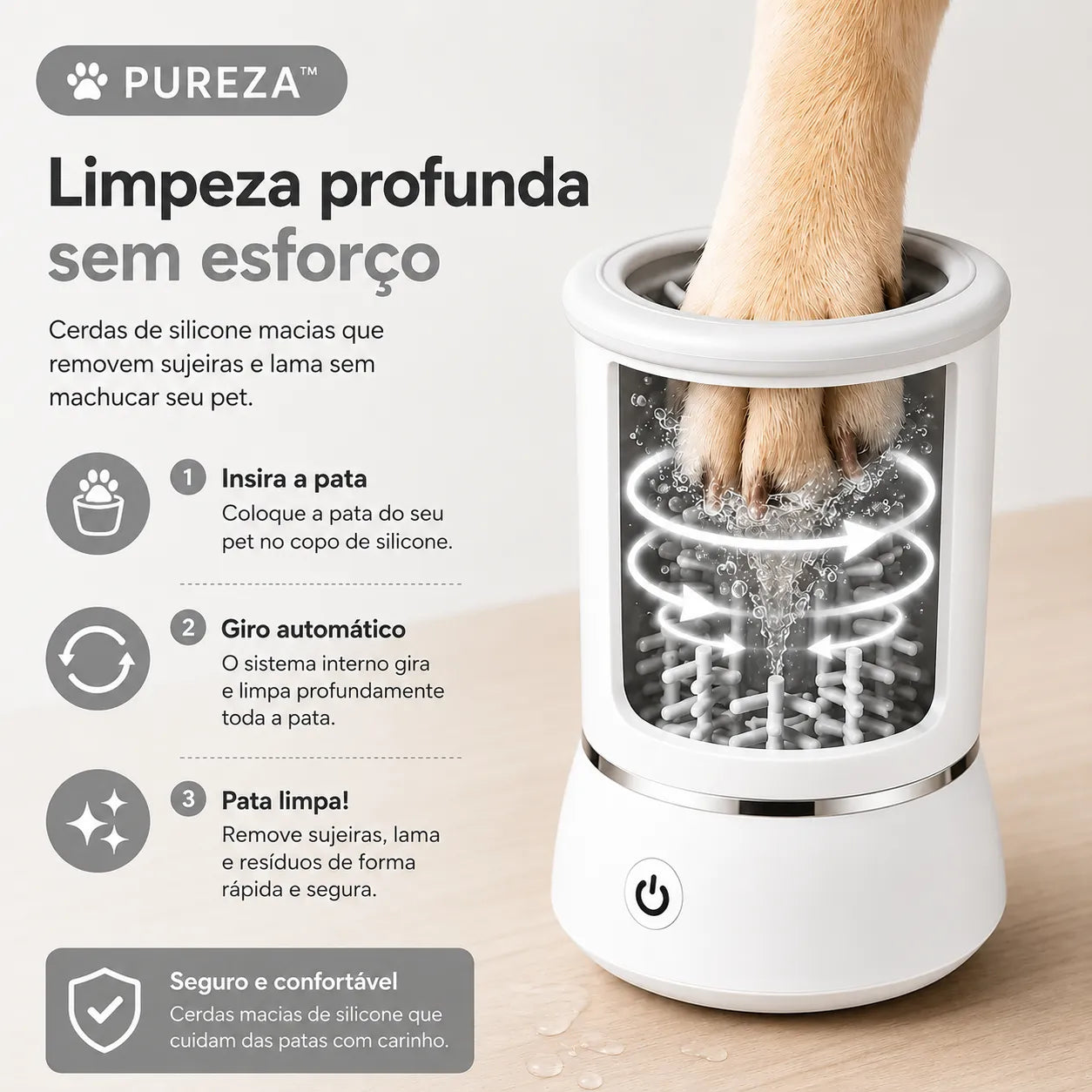 Pureza™ | Limpador Automático de Patas