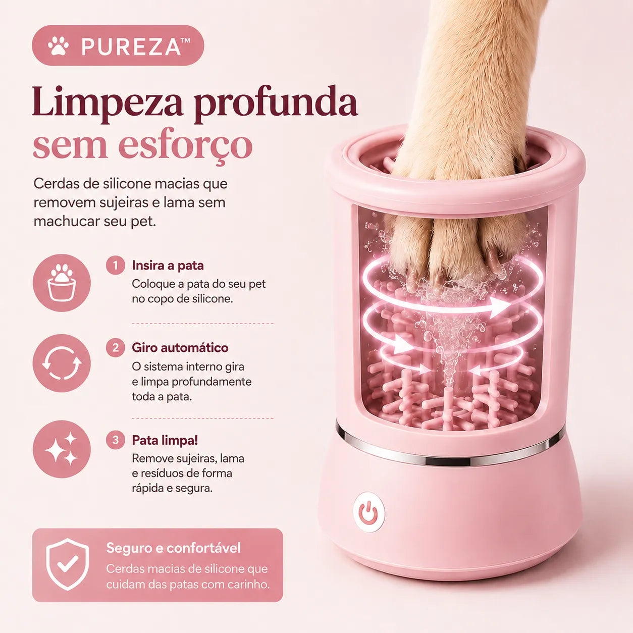 Pureza™ | Limpador Automático de Patas
